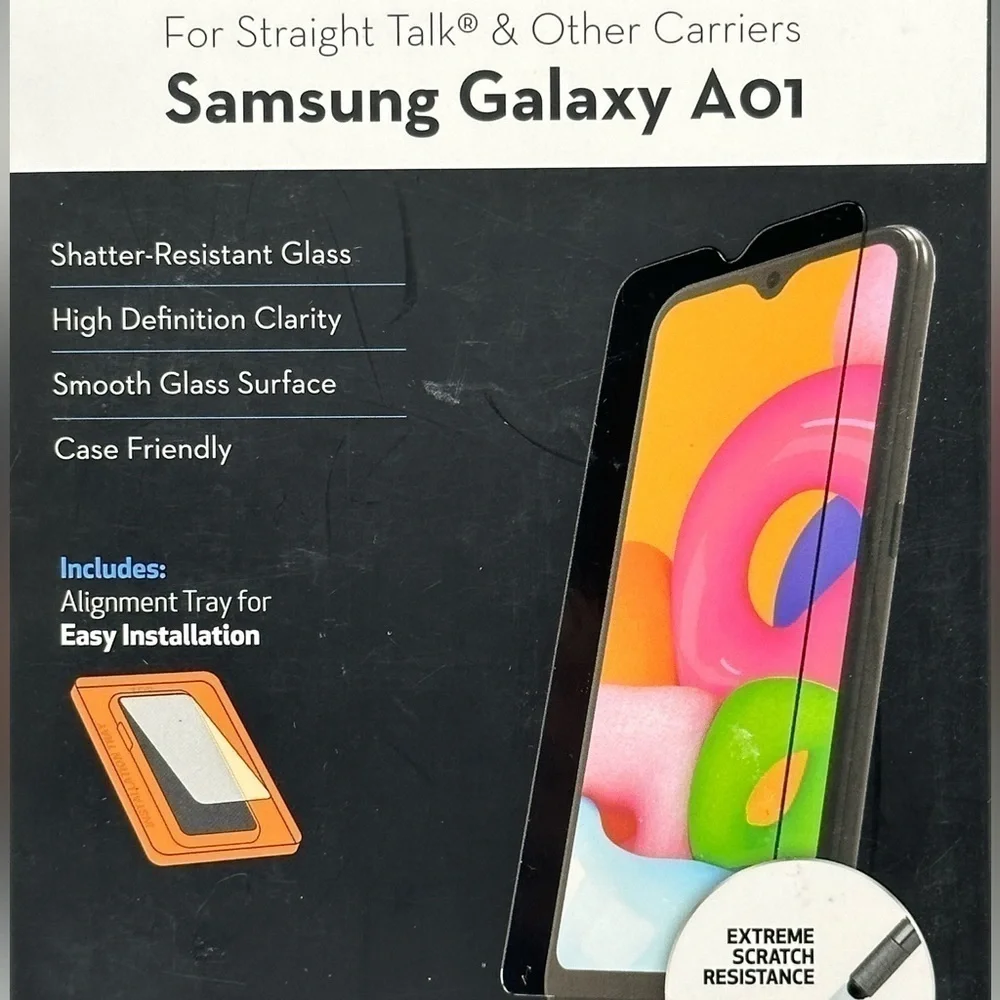 Duraglass Samsung Galaxy A01 screen protector tempered shatter resistant glass
